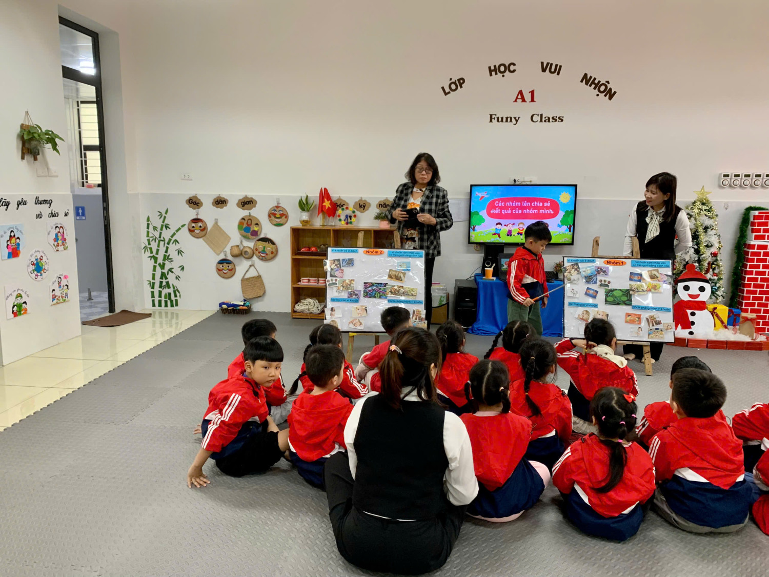 TRƯỜNG MN CAO VIÊN TỔ CHỨC CHUYÊN ĐỀ: "GIÁO DỤC VỆ SINH AN TOÀN THỰC PHẨM" CHO TRẺ