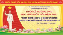 Trường MN Cao Viên Hưởng ứng tuần lễ học tập suốt đới