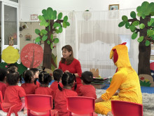Tiết dạy tại hội thi của cô giáo Dương Thị Mến - Lớp NTD1