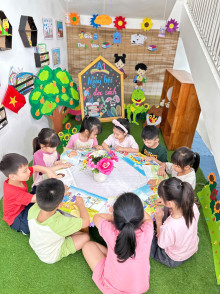 Trường Mầm non Cao Viên rộn ràng các hoạt động hưởng ứng Ngày Sách và Văn hóa đọc Việt Nam năm 2026!