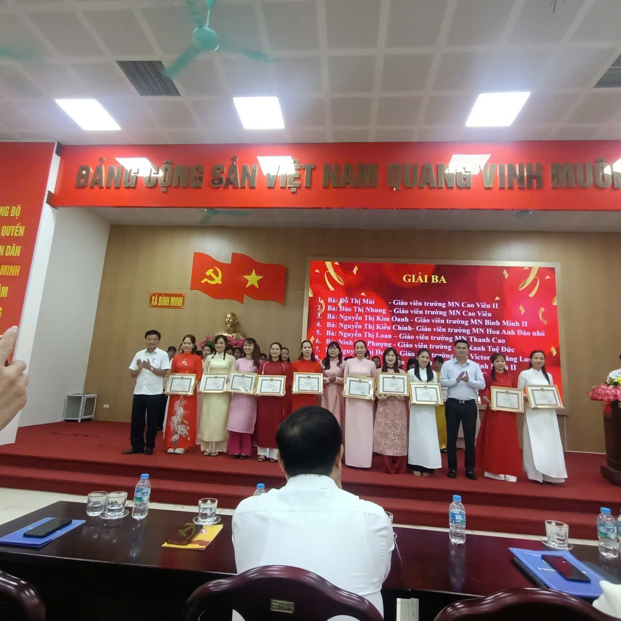 TRƯỜNG MẦM NON CAO VIÊN THAM GIA HỘI THI GIÁO VIÊN, NHÂN VIÊN NUÔI DƯỠNG GIỎI CẤP XÃ ĐẠT KẾT QUẢ CAO!